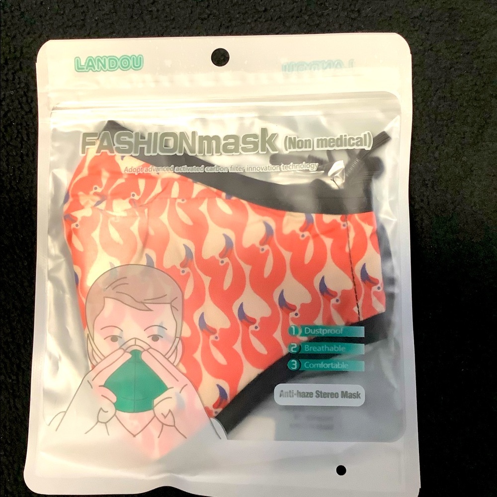 Reusable Cotton Activated Carbon Filter Face Mask